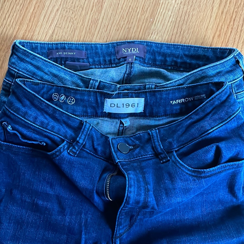 High waist skinny jeans BUNDLE waist 13in flat
